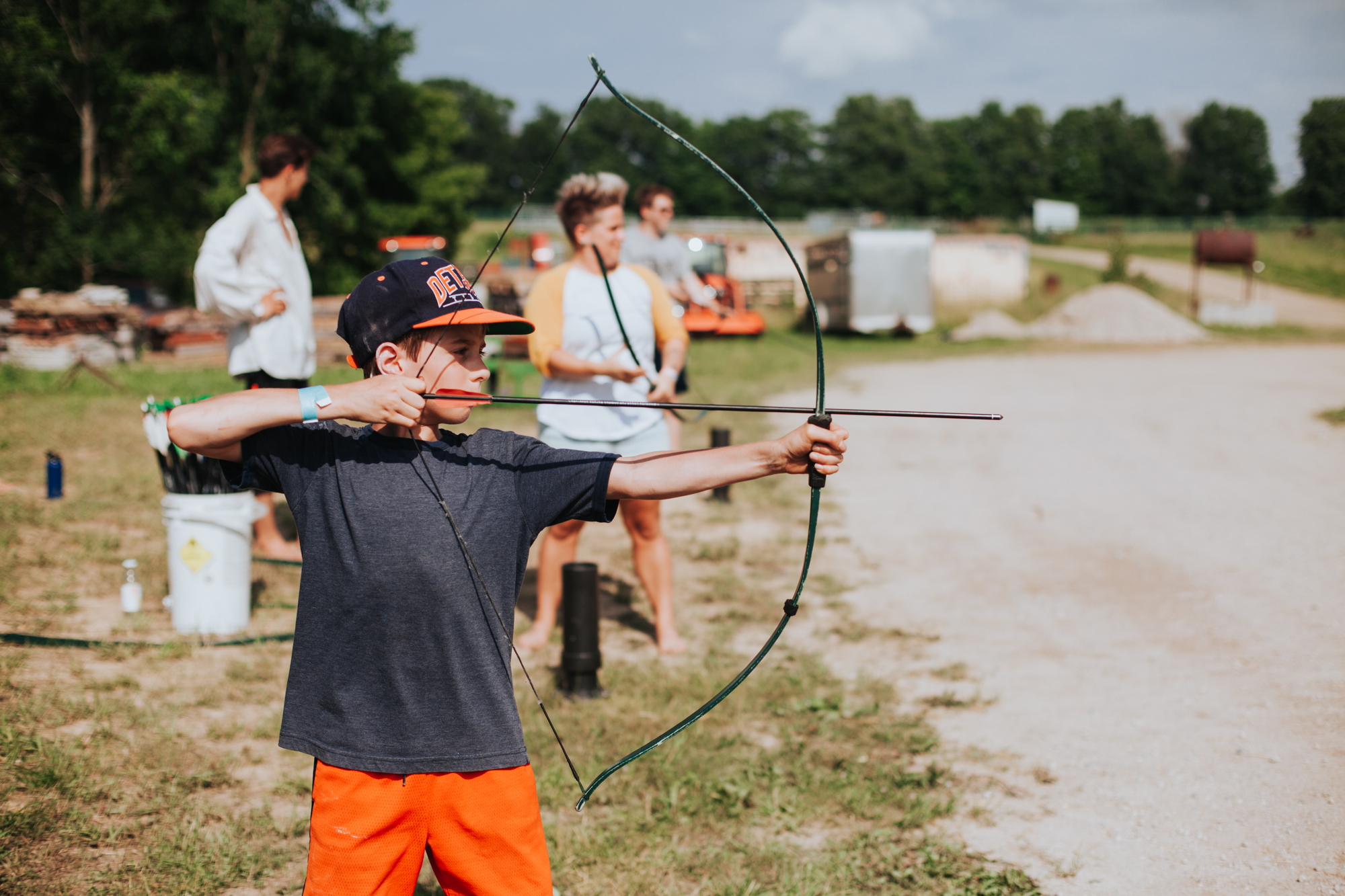 Kid Playing Archery